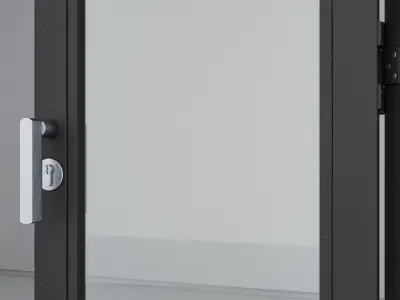 Aluminium door 297 3D model