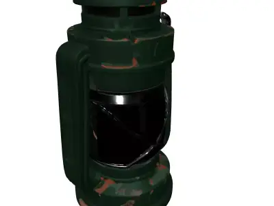 Weathered Camp Light 3D Model Low-poly 3D model
