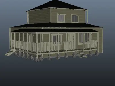 Five Houses 3D model