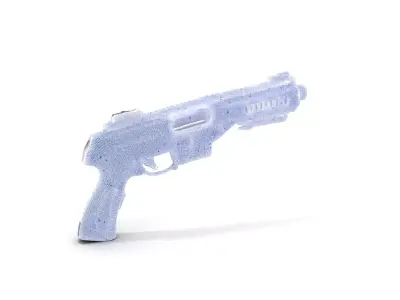 Futuristic Plasma Blaster model pack Low-poly 3D model