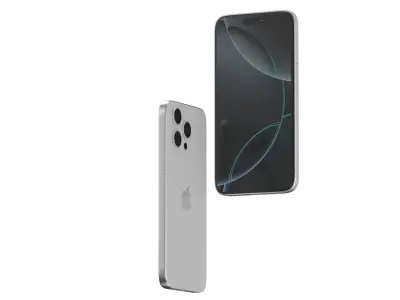 Apple iphone 16 pro max white 3D model