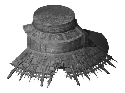 Ruins - Stairs 01 3D model