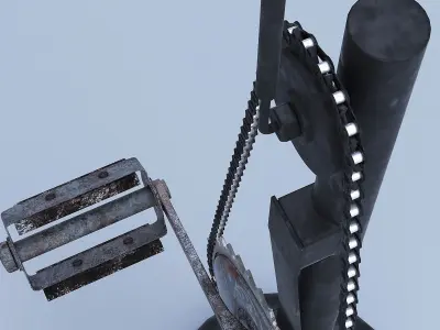 Bike Pedal Desk Lamp  3D model