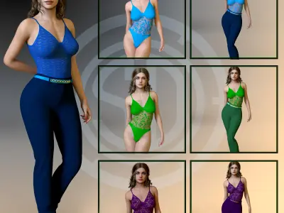 SD Body Pant Set for Genesis 9 and  8 female