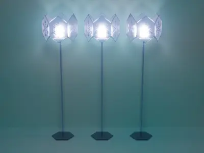 Snow Crystal Lamp 3D model