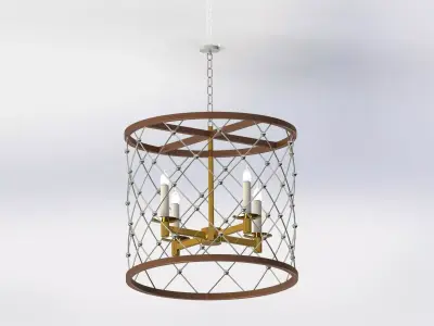 Drum Chandelier Free 3D model