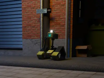 sci-fi ROBOT 3D model 3