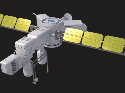 Sci Fi Satellite 3D model