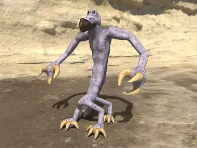 Alien Model - Azites Low-poly 3D model