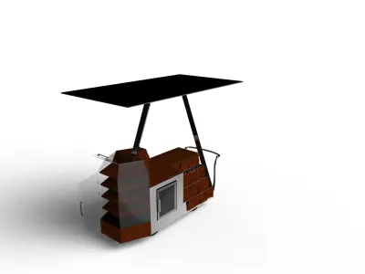 Coffee Cart 3D model