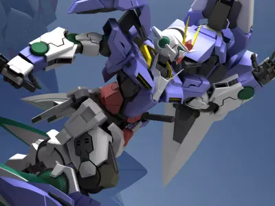 00 Gundam Seven Sword 3D model
