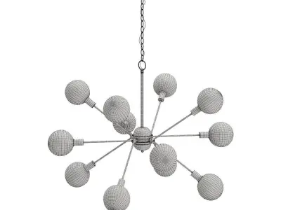 Estella chain chandelier 3D model