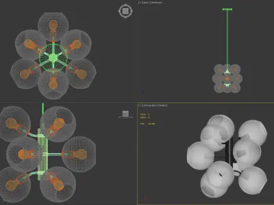 Tage pendant Green 3D model