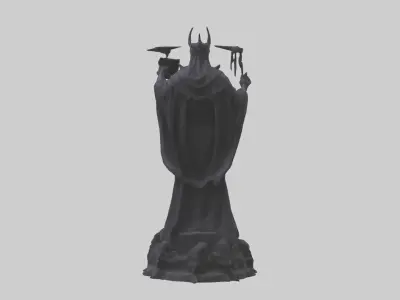 The Shadow King statue model 3D model
