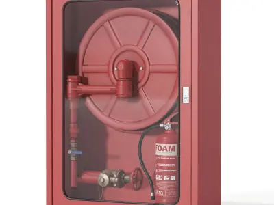 Fire Extinguishers Set 3D model