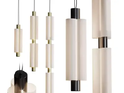 Metropol Pendant Collection 01  Low-poly 3D model