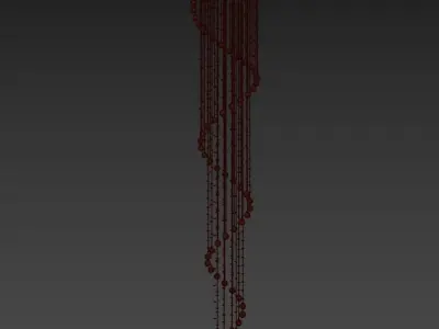 Chandelier Tesoro H 1 4 45 203 N 3D model