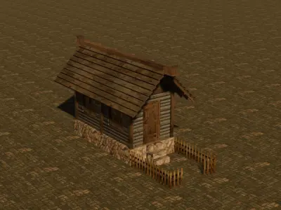 Medieval House 11 Free low-poly 3D model