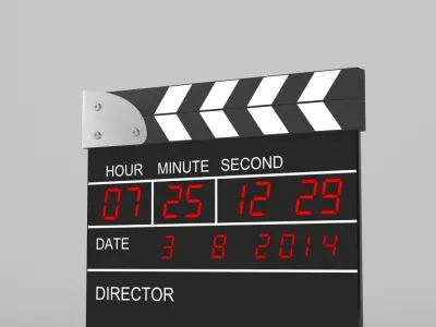 Digital Clapperboard 3D model