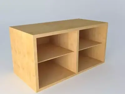 Shelf Cabinet DOORS HD2FP 6 12 BRW Milano Oak 3D model