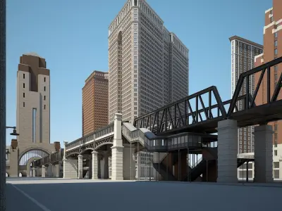 Modern Metropolis 3D model
