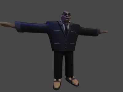 Man in nice suit Free 3D model