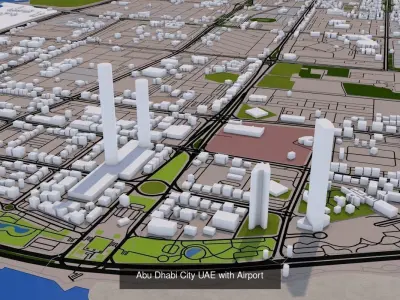 Cities of UAE Dubai  3D Model Pack