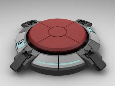 Portal Button Free 3D model