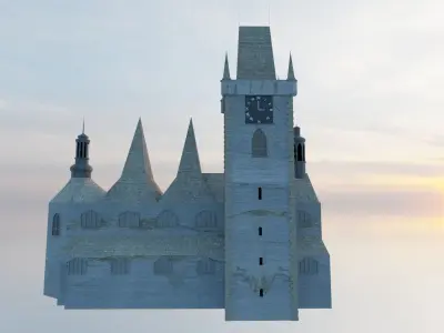 Medieval Church 3D model purchase