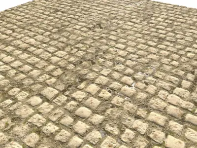 Cobblestone Road 12 PBR Texture