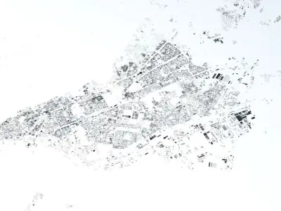 Samara Streets and Buildings 3D model