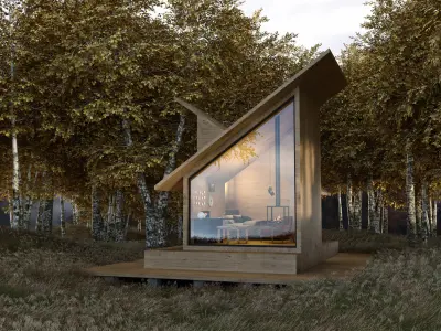 Cliff House Forest House in  3D model