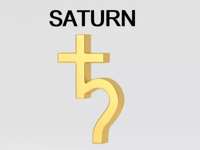 astrological sign solar system SATURN 3D model