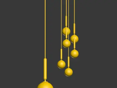 Miira Nuura Pendant Chandelier Light 3D model