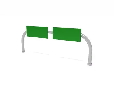 Highway Road Sign 3D model