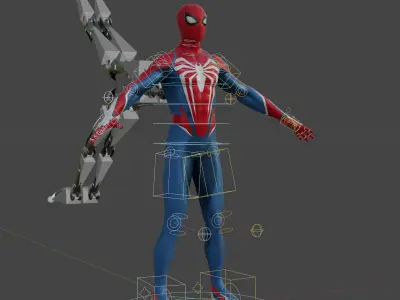 Marvel Superheroes 3D Model Collection Rigged PBR Characters 3D Model Pack