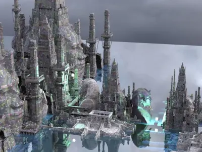 The  Unholy Undead outbreak in Egypt Kit bash 3D model