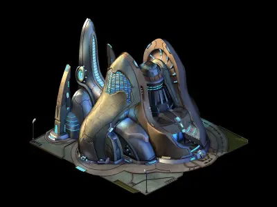 Different dimension world - guard training ground 03 3D model