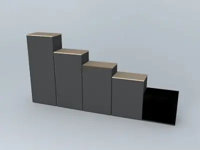 TWO DOORS CABINETS 80x50cm Free 3D model