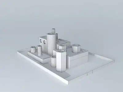Checkers Industrial Building 3D model