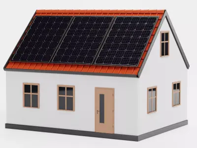 -Solar House V1- 3D model