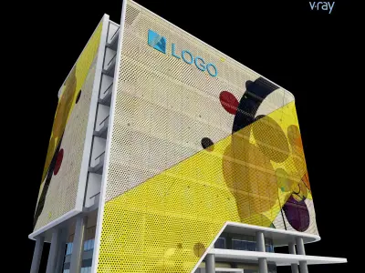 Modern Office Building 008 3D model