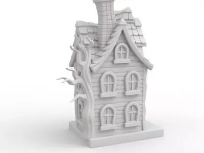 Haunted House 3D Print Model 3D print model
