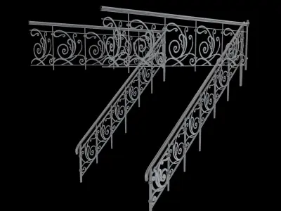Stair Case Bars 3D model