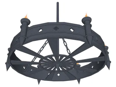chandelier 09 3D model purchase
