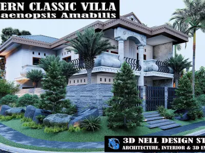 MODERN CLASSIC VILLA PHALAENOP AMABILIS 3D model