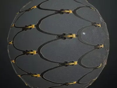 Opaque Glass Pattern Transparent PBR Seamless Texture