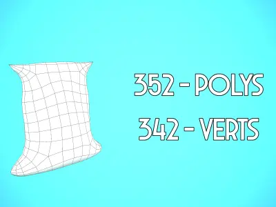 SOIL BAG 01 CARTOON STYLIZED Low-poly 3D model