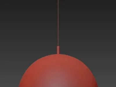 UMBRELLA gold pendant light 3D model