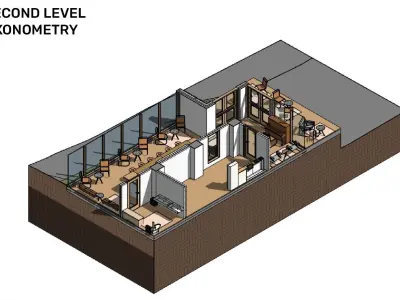 Fast-food - Revit 3D model